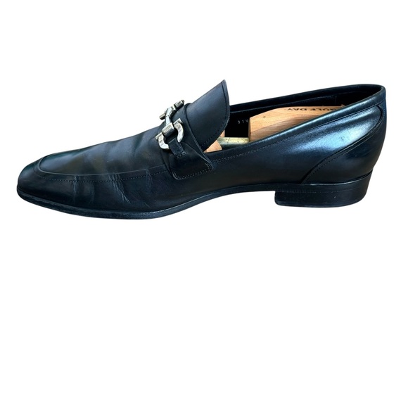 Salvatore Ferragamo Horsebit Loafers Black Leather Mens main image 4